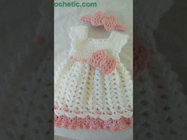 very attractive handkitting baby frock sweater design