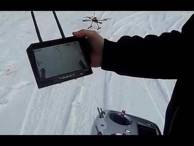 грузовой дрон с серво-сбросом груза на раме 650 / dji naza mv2 / как работает и летает.