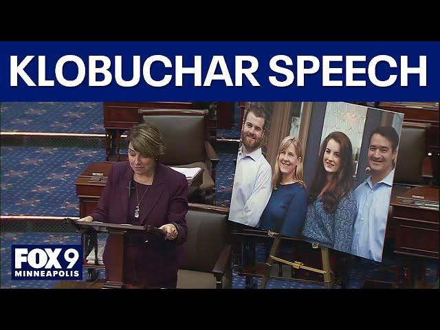 Amy Klobuchar's Senate floor speech on Melissa, Mark Hortman [FULL SPEECH]