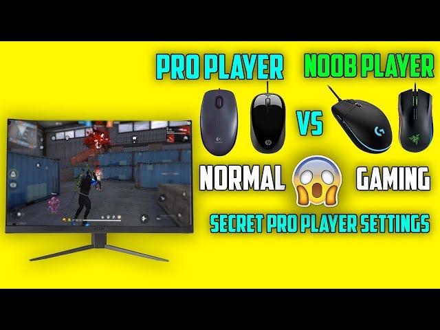 Free Fire pc Normal Mouse Best One tap Settings | Normal Mouse Dpi Settings | Normal Vs Gaming mouse
