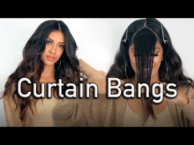 DIY Curtain Bangs: How to Cut and Style Like a Pro | @Ariba_Pervaiz  | HAIR TUTORIAL