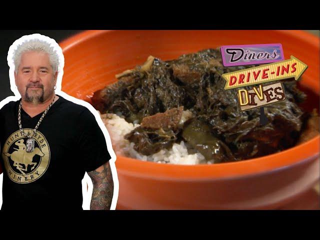 Guy Fieri Eats *Dynamite* Luau Stew on Oahu | Diners, Drive-Ins and Dives | Food Network