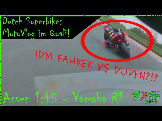 MotoVlog live aus dem Qualifying! | Dutch Superbike Race 8 Q1 Onboard Assen