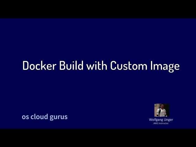 AWS CodeBuild : Docker Build with custom Image