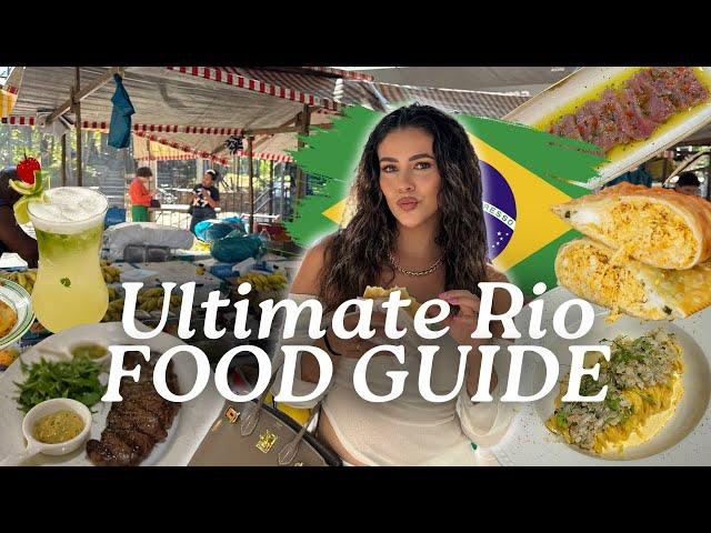 RIO FOOD TOUR! Street Food, Restaurants and Bars to visit in Rio De Janeiro, Brazil 