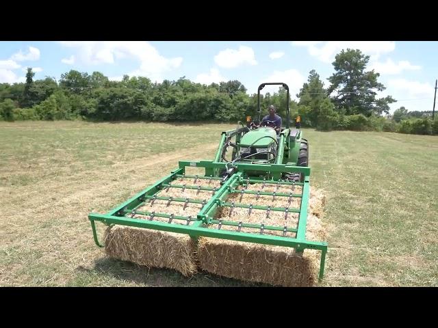 JD Hay Bale Grapple Accumulator | Titan Attachments