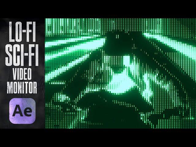 Advanced After Effects // Analogue Retro-Futuristic Monitor