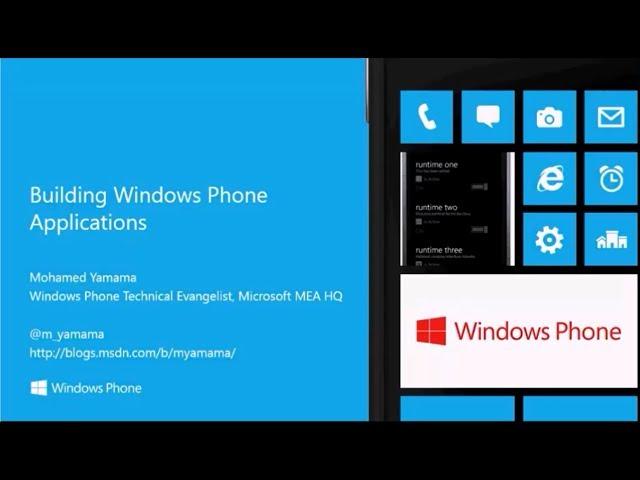 3. MEA DPE Internship - Building WP8 Apps