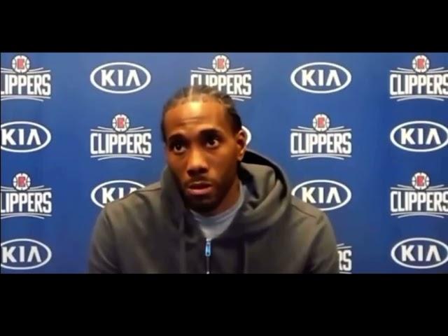 Kawhi Leonard post game talks about his role on his music project “ Culture Jam “