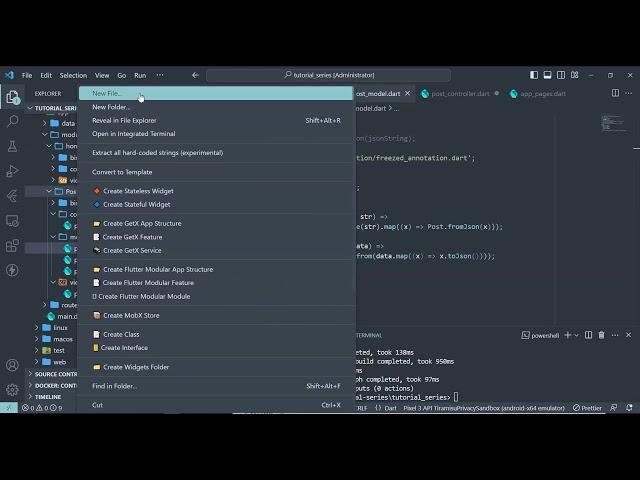 Flutter Freezed, Getx, Fetch Api Tutorial