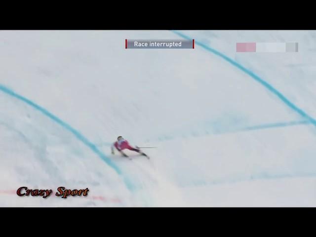 BIG CRASH Ski Alpine G.-Partenkirchen Downhill C.Huetter