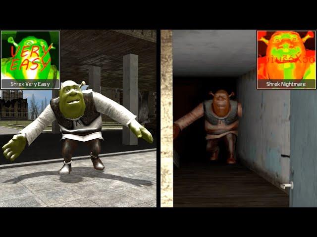 Gmod: Nextbot Shrek – different difficulty levels / From Very Easy Shrek to Nightmare Shrek / School