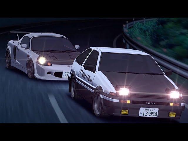 AE86 vs. MR-S - [Eurobeat Removed] - (Initial D Fifth Stage)