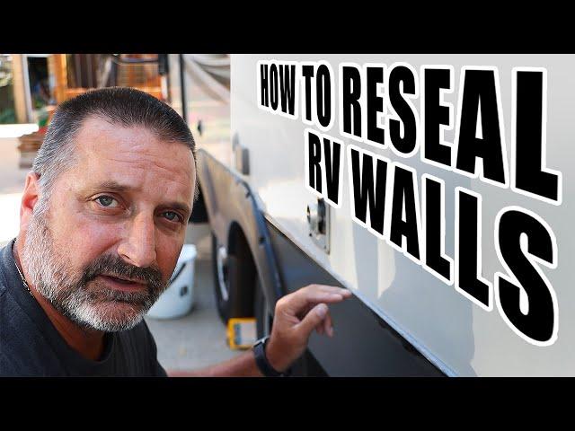 Repairing the caulking on your RV walls