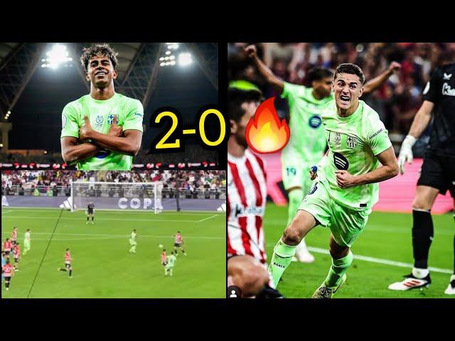 Barcelona in the FINALS (2-0) , Athletic Bilbao couldn't stand the SuperCopa heat  ...