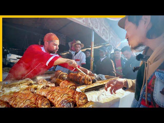 Legendary Moroccan Street Food  Lamb Heart Kebaba + Liver Skewers at the Marrakech Friday Market