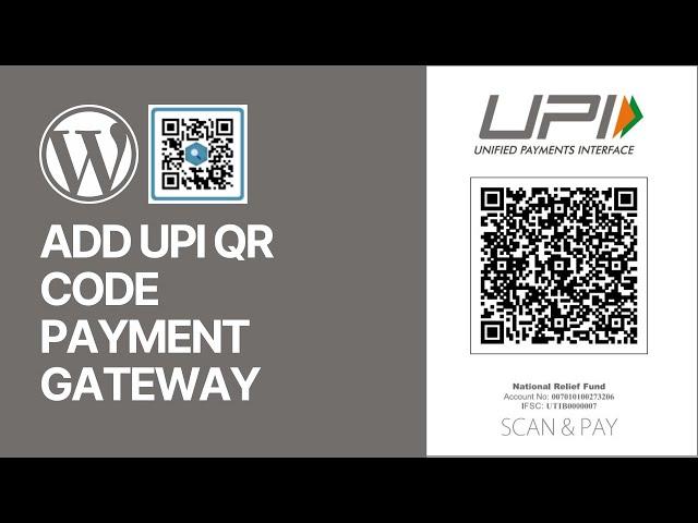 How To Add UPI QR Code Payment Gateway for WooCommerce WordPress Website Store For Free?