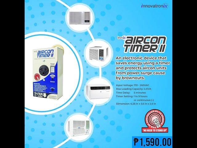 Tronix Aircon Timer II with Power on Delay and Control Sensor ( HOW TO SET-UP)