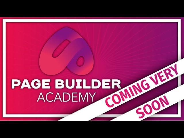 Introduction to the Page Builder Academy