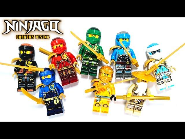 Lego Ninjago Dragons Rising Elemental Power Suits | Unofficial Lego Minifigures