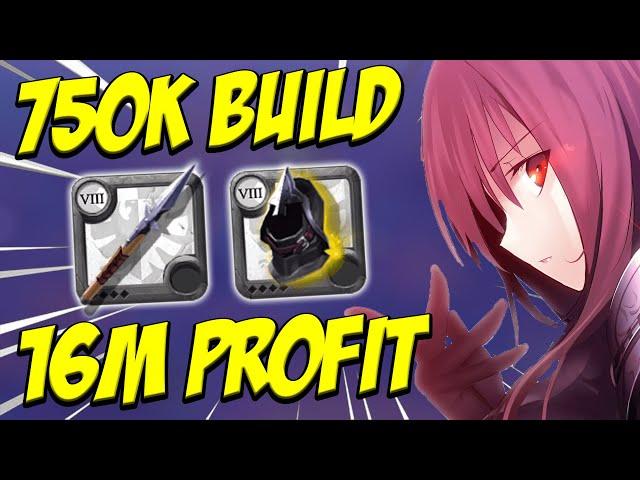 750K BUILD 16M PROFIT !!! 1H SPEAR MISTS SOLO PVP | EU SERVER  ( Albion Online )