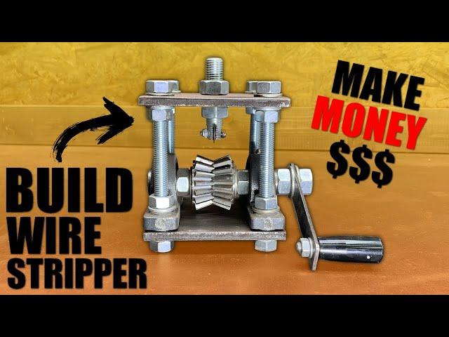 How to Build a Homemade Tool for Copper Wire Stripping - DIY