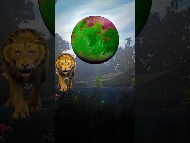 Lion And Earth Ek Sath #vfx #viralvideo #trendingshorts