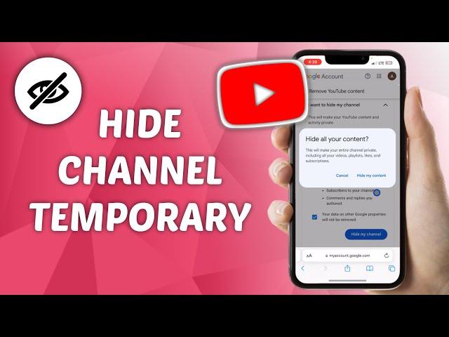 How to Hide YouTube Channel Temporarily