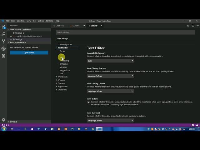 How to increase font size in visual studio code | increase font size in vs code