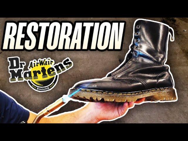 Dr. Martens Restoration - (Using ORIGINAL Parts & FIRE)