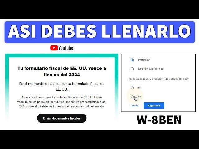 Cómo Rellenar tu Información Fiscal 2024 en Google AdSense para YouTube de Forma Correcta