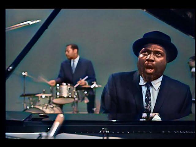 Thelonious Monk Quartet, Copenhagen, Denmark April 17th, 1966 (colorized)