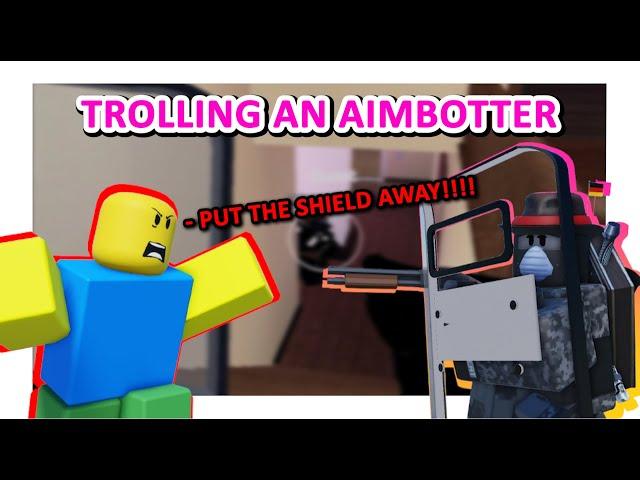 HOW TO TROLL AN AIMBOTTER (Roblox: TOWN)