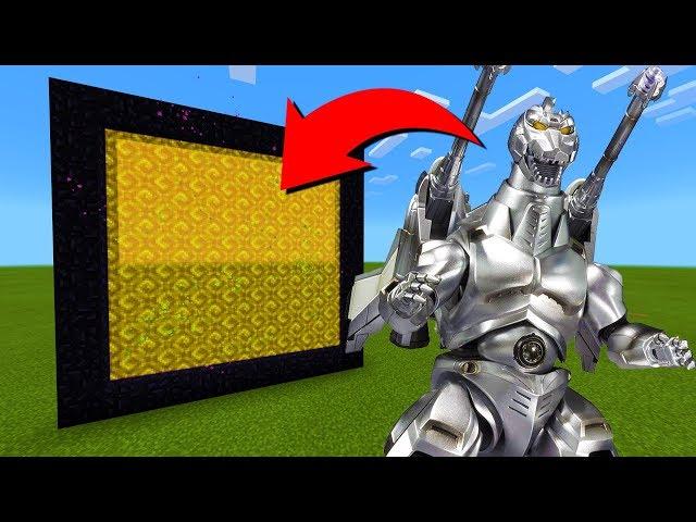 How To Make A Portal To The Mechagodzilla Dimension in Minecraft!