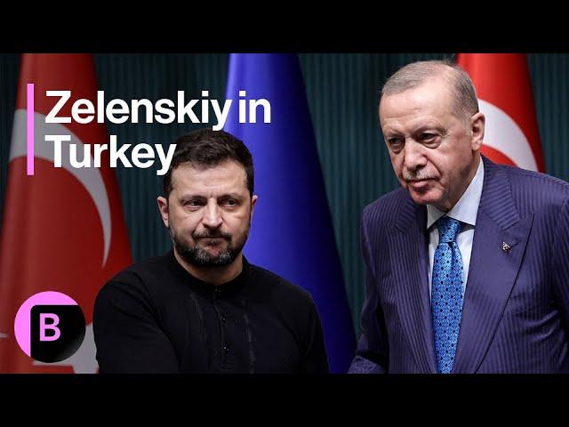 Ukrainian President Zelenskiy Meets Turkey's Erdogan