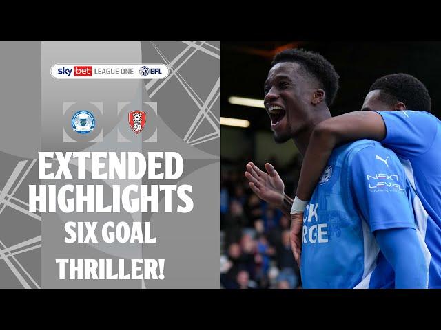 SIX GOAL THRILLER! | Peterborough United v Rotherham United extended highlights