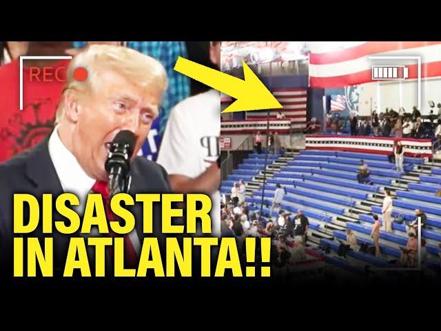 Trump LOSES IT over EMPTY SEATS at AWFUL Atlanta Speech