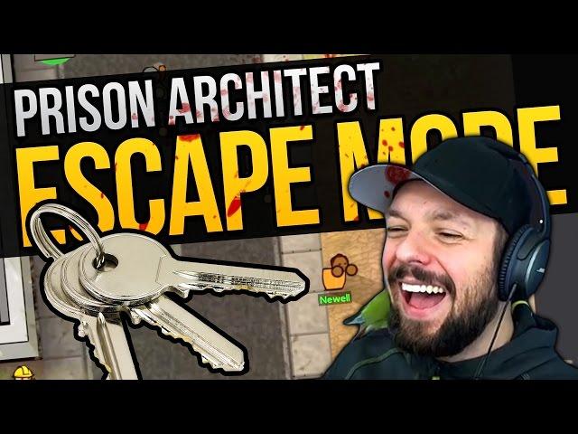 Prison Architect Escape Mode - WEASELZONE PRISON!  Escape Mode Gameplay