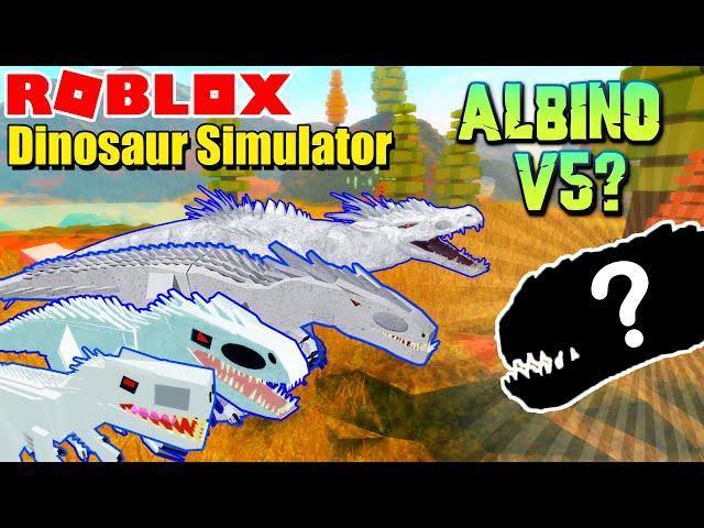 Roblox Dinosaur Simulator - Albino Terror Evolution! V5 Albino Terror Revealed!