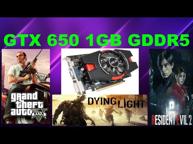 GTX 650 1ГБ GDDR5 в играх: ГТА 5, Ведьмак 3, RE2, Майнкрафт, НФС и тд..