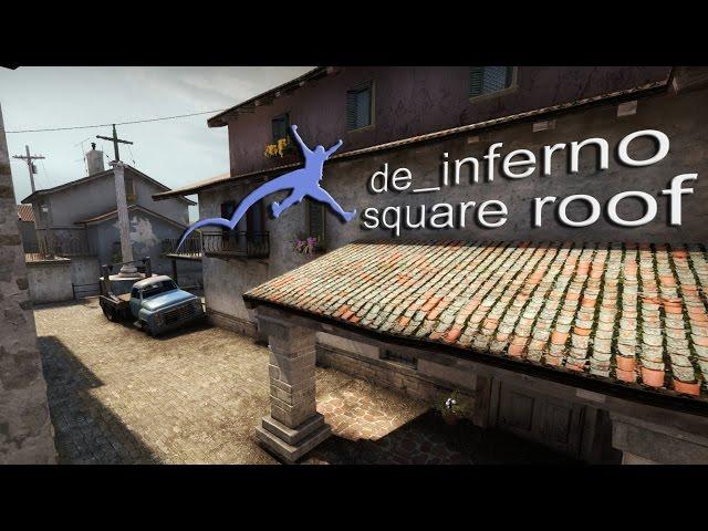 CS: GO - простой прыжок без стрейфа на балкон/крышу de_inferno