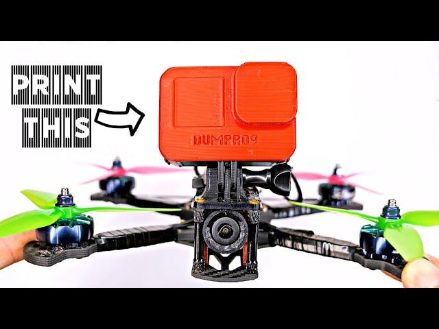 Print THIS and SAVE Your GoPro! DumPro9 - 3D Printed GoPro Hero 10, 9, Dummy Camera for FPV Drone