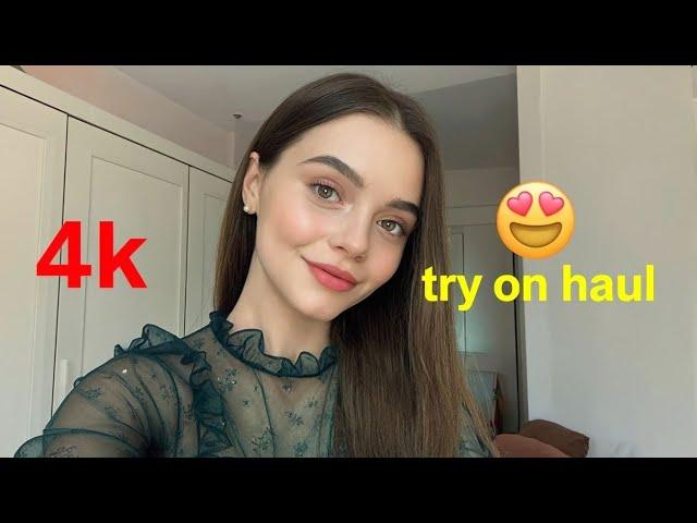4k try on haul & transparent lingerie amazing look | summer cozy bikinis try on 2025