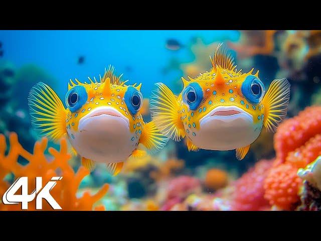 11 HOURS of 4K Underwater Wonders + Relaxing Music - The Best 4K Sea Animals for Relaxation