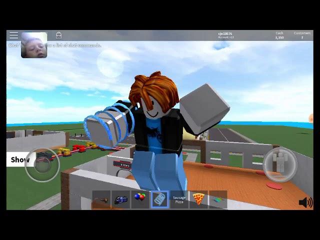 Playing Roblox Pizza Factory Tycoon