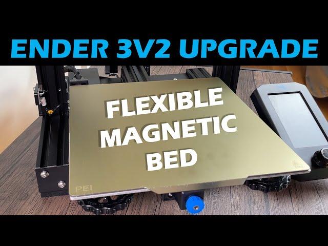 How to Install a PEI Flexible Magnetic Bed on a Ender 3v2 3D Printer (Upgrade)