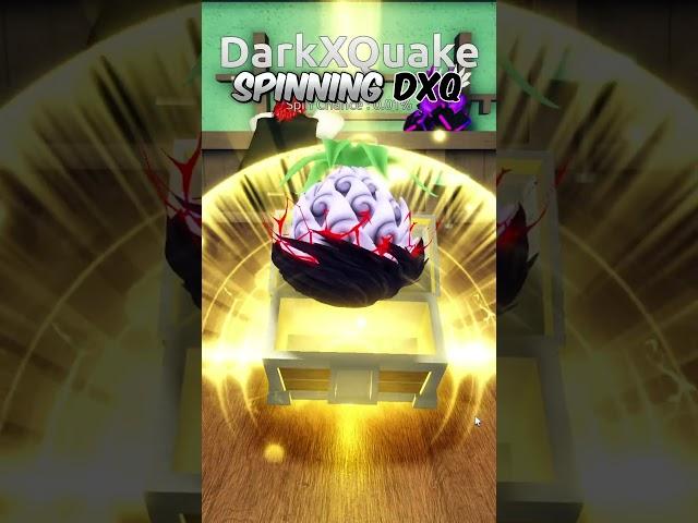 Spinning DARKXQUAKE in Fruit Battlegrounds.. #shorts #bloxfruitsupdate20 #roblox #bloxfruits #anime