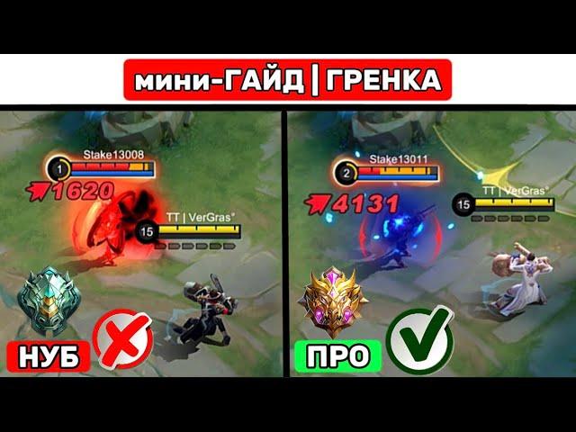 ГРЕЙНДЖЕР мини-ГАЙД | МОБАЙЛ ЛЕГЕНД | MOBILE LEGENDS