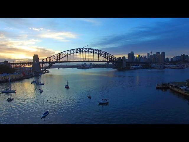 Sydney Harbour Bridge during sunrise