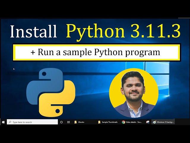 How to install Python 3.11.3 on Windows 10